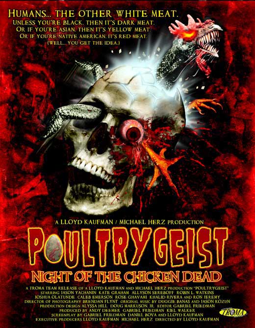 Poultrygeist horror movie poster