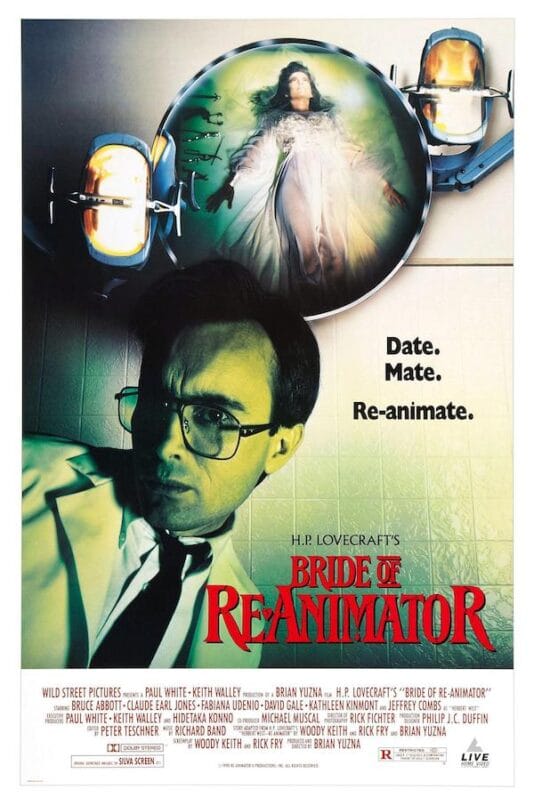 Bride of Re-Animator (1990) horror movie poster