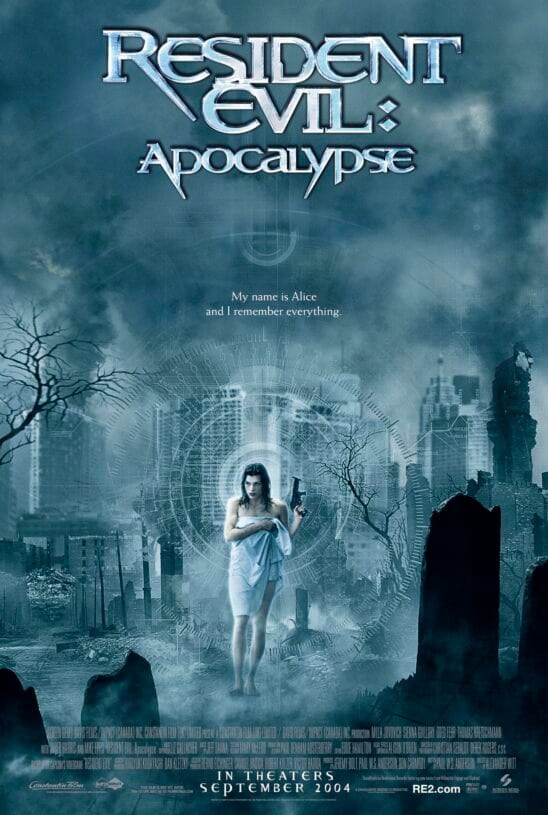 Resident Evil Apocalypse Horror movie poster