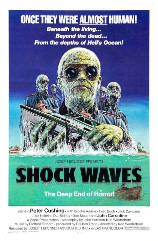 Shock Waves (1977) horror movie poster